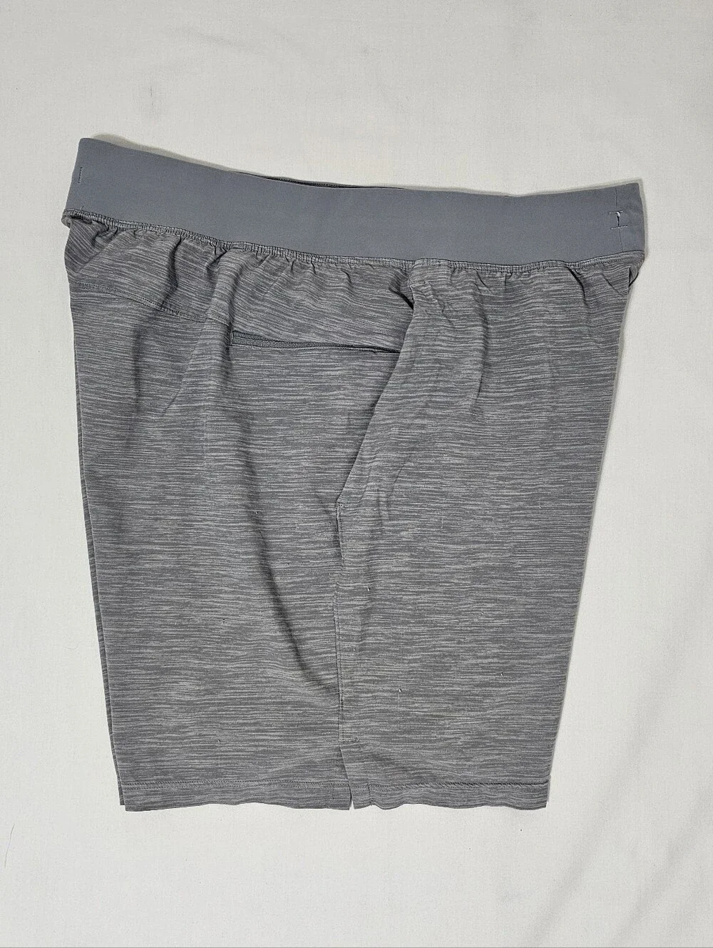 Lululemon Men’s Gray Heather 7” Linerless Performance Shorts Drawstring